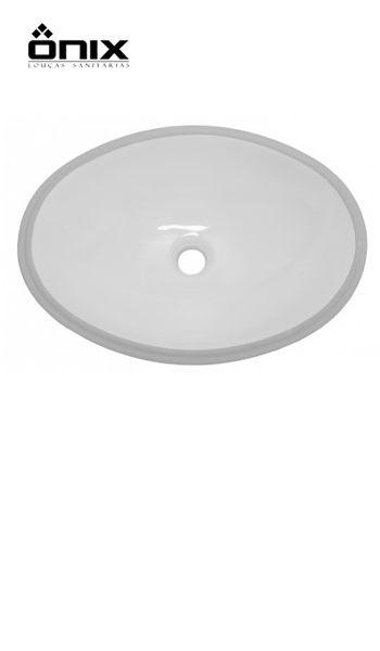 Cuba de Embutir Oval 50x38,5cm Branca - Ônix - Material para