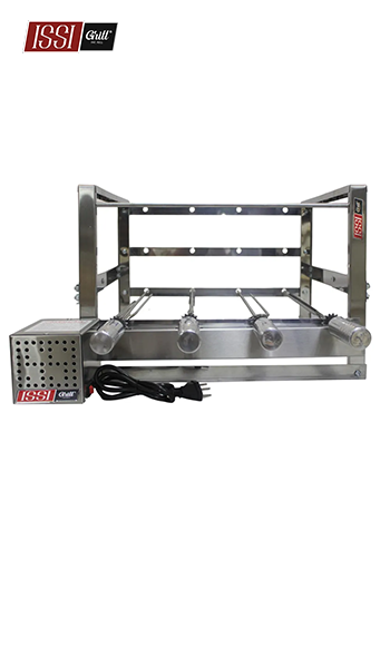 Espeto Giratório Elétrico Churrasco com Base - Issi Grill